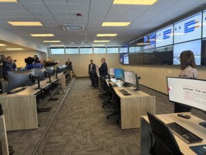 pictures from Upstate's new Throughput Operations Center ribbon cutting event in Feburary, 2025